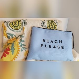 Milly Bag Beach Please with beach throw 5'2" Round Never Used
